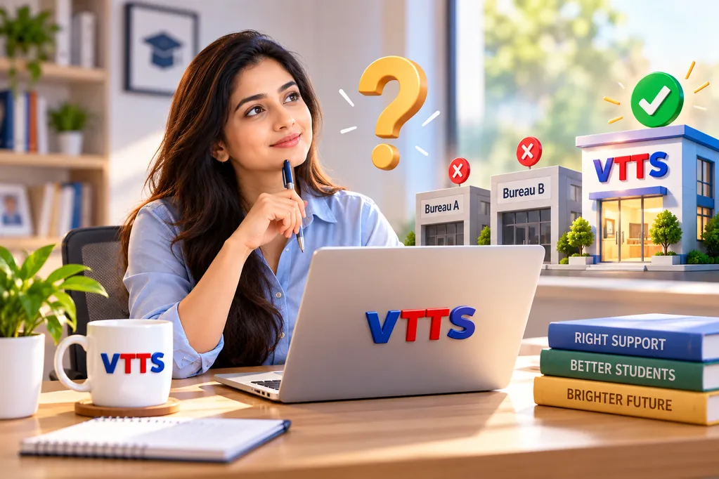 How Tutors Choose Right Tuition Bureau 1 Choosing the right tuition bureau is crucial for tutors who want fair fees, genuine assignments, and professional support. This guide explains common problems tutors face with agencies and how structured platforms like VTTS help tutors avoid low fees, fake leads, and unorganized tuition systems.